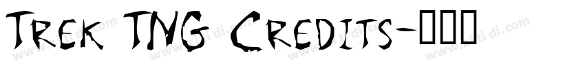 Trek TNG Credits字体转换 Trek TNG Credits字体转换